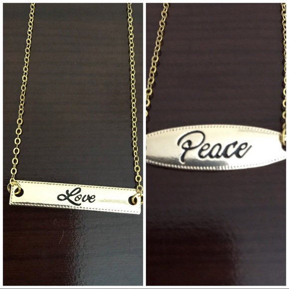 Words on a Gold Chain Necklace - Picture 4 of 4